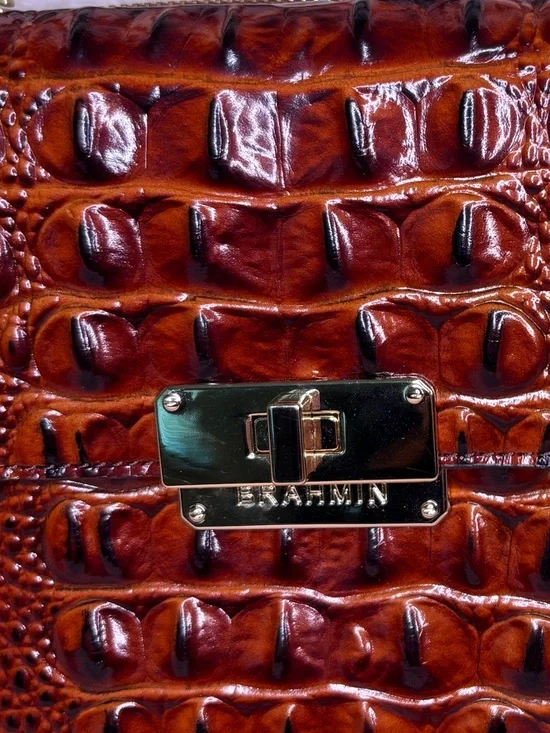 Brahmin Rare Manhattan Pecan Crossbody Bag - Picture 4 of 11